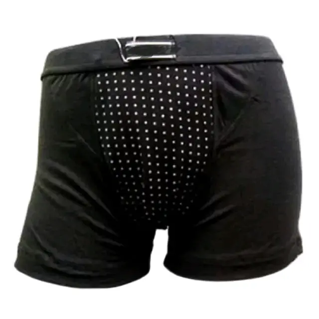 Celana Boxer  Pria/ Celana Dalam Pria/ Cowok Dewasa Katun Polos Nyaman Hitam Pendek