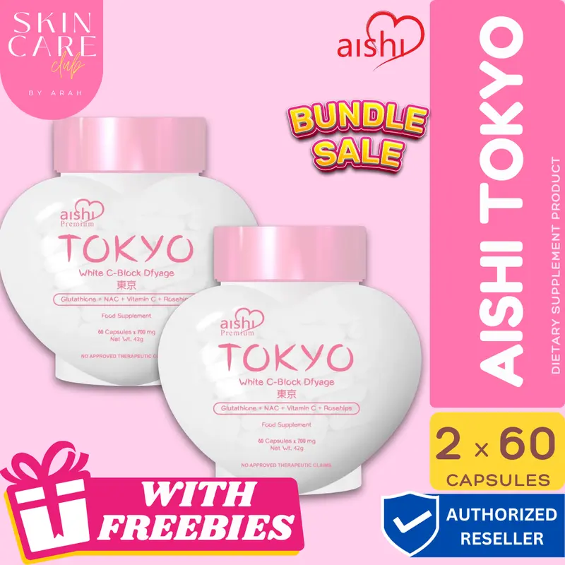 aishi tokyo glutathione fda approved AVAILABLE ON HAND ‼️ 🔥AISHI TOKYO GLUTATHIONE 🔥FDA REGISTERED 🔥FDA  APPROVED Aishi Premium Tokyo White C-Block Dfyage Glutathione + NAC +  Vitamin C + Rosehips. 60 capsules x 700 mg (per bottle) main image 1