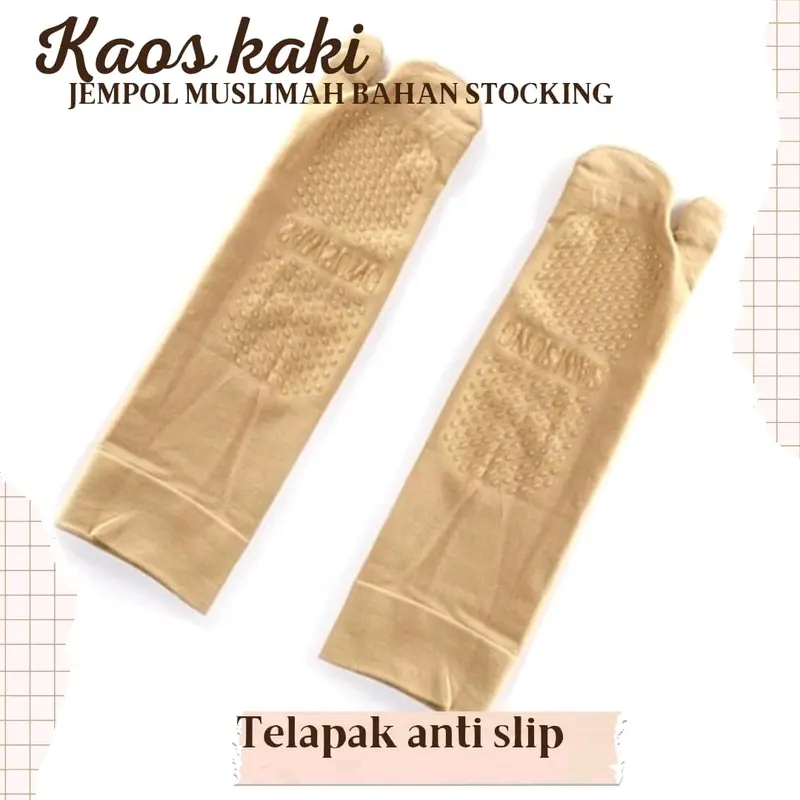 Kaos Kaki Stocking Antislip Kaos Kaki Wanita Muslimah Kaos Kaki Pendek 1