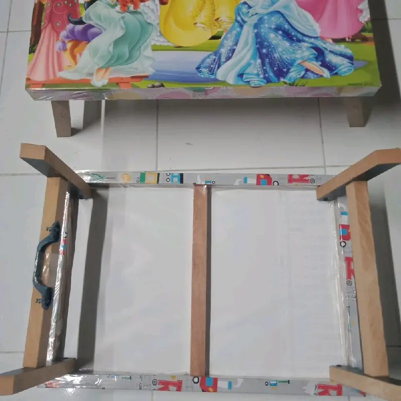 MEJA LIPAT KOPER ANAK MOTIF KARAKTER Furniture meja belajar anak lipat Kayu Plastik 8