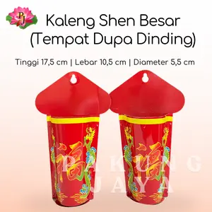 Tempat Dupa Dinding / Kaleng Shen / Kaleng Shen Merah
