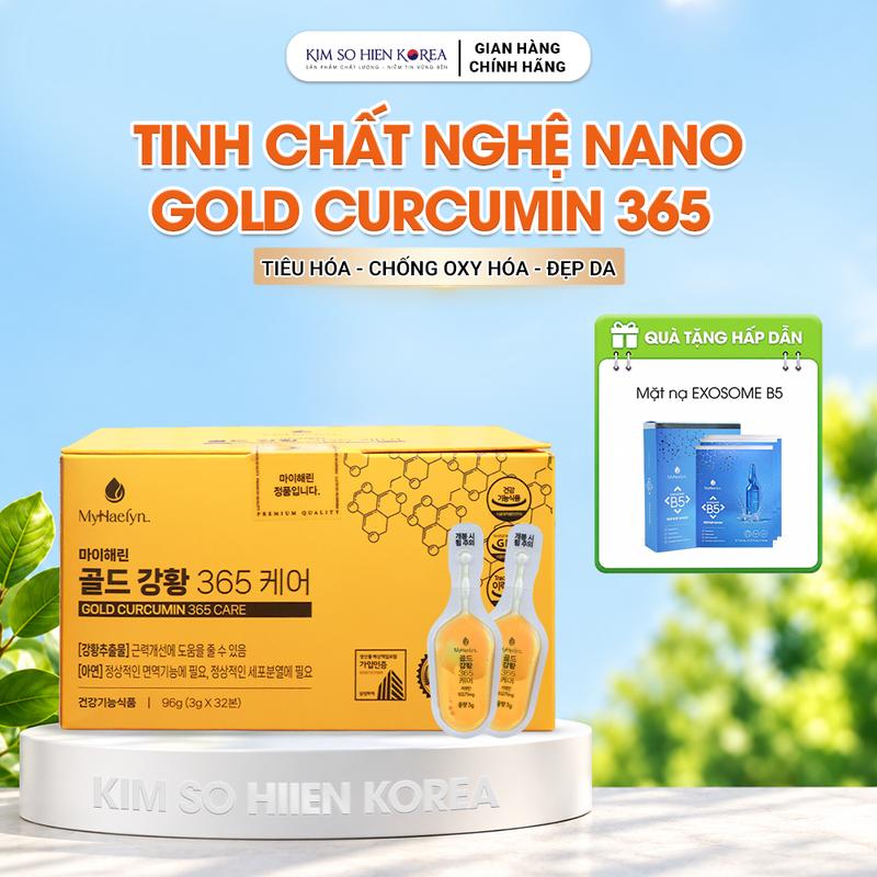 Nghệ nano gold curcumin 365 bảo vệ dạ dày, dưỡng da đẹp xinh A-257