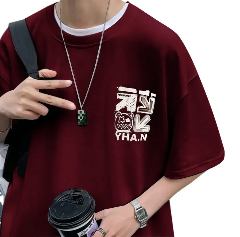 MOMOMEN BAJU KAOS LENGAN PENDEK PAPS TSHIRT SIZE M|L,XL,2XL,3XL KAOS DEWASA DISTRO ELEGAN T-SHIRT OUTFIT COWOK KECE ATASAN COWOK-HANNY 3