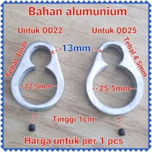 Cleam pengikat atau apitan tengah bahan alumunium
