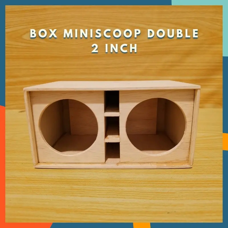 BOX SPEAKER MINISCOOP 2 INCH DOUBLE BOK MINIATUR SOUND BREWOG AUDIO 0