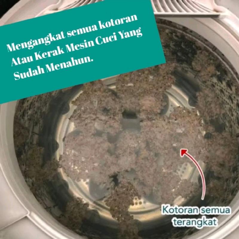 AL CLEAN Pembersih Mesin Cuci/Washing Machine Cleaner/Pembersih Tabung Mesin Cuci/ Anti Bakteri /Anti karat/ Membersihkan Karat Kerak Di Dalam Mesin Cuci Ampuh 100% 5