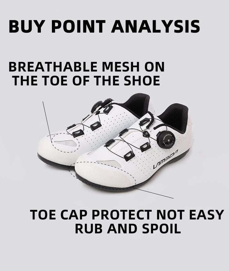 Product Introduction of LAMEDA Cycling Shoes Lockless Men Women MTB Road Bike Non Locking Shoes Deodorizing Antibacterial Breathable Bicycle Shoes 16