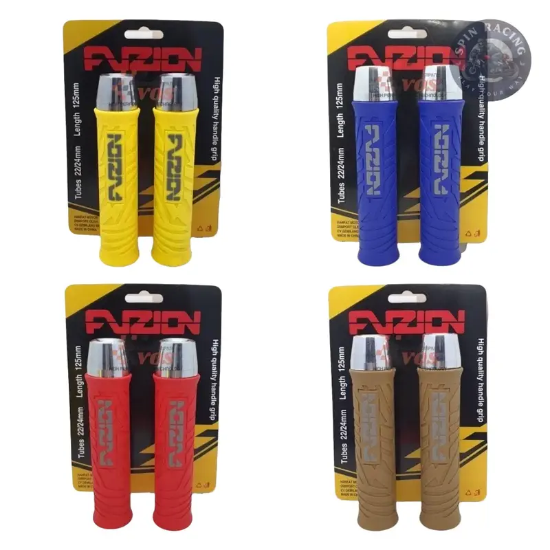 HANDGRIP HANDLE GRIP FUZION WARNA WARNI PLUS JALU STANG CHROME MODEL PCX UNIVERSAL  BISA UNTUK SEMUA MOTOR Coklat 0