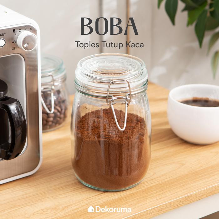 Gambar Dekoruma BOBA Toples Kaca Serbaguna dengan Tutup 1.1L dari Dekoruma Official Store Kab. Bekasi Tokopedia