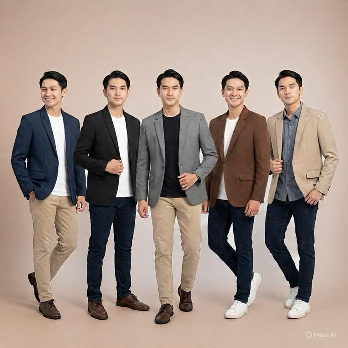 Jual HOOFID Hoof Jas Dan Blazer Pria Semi Woll Slimfit Bahan Ringan ...