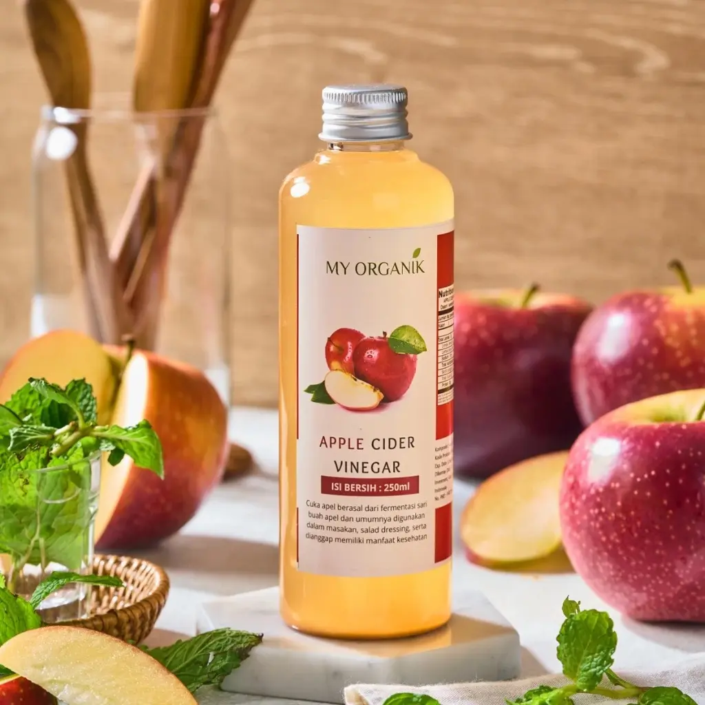 Cuka Apel Organik My Organik dengan Mother Cuka Apel Organic - 250ml