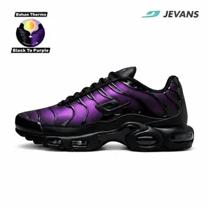 JEVANS JVS-TN THERMO BLACK TO PURPLE Sepatu Sneakers Pria Wanita Bahan Thermoactive Berubah Warna Panas Sinar Matahari Casual Outdoor Running Shoes Sport