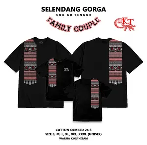 CKT Kaos Batak Couple Pasangan/Keluarga Cok Ko Tengok Selendang A2 Katun Combed 24s Baju Distro Tshirt