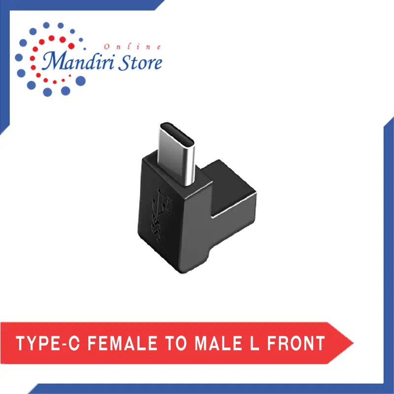 USB 3.1 Type C Male To Female L Front | Support Turbo Charge [CM-CFH07] 1