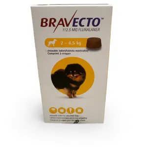 Bravecto 2-4 kg Pbat Kutu Anjing 90 Hari - Chewable Tablet