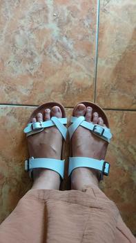 Product Review of SEYMOUR Sandals - Delta White Karet Putih from L**O 0