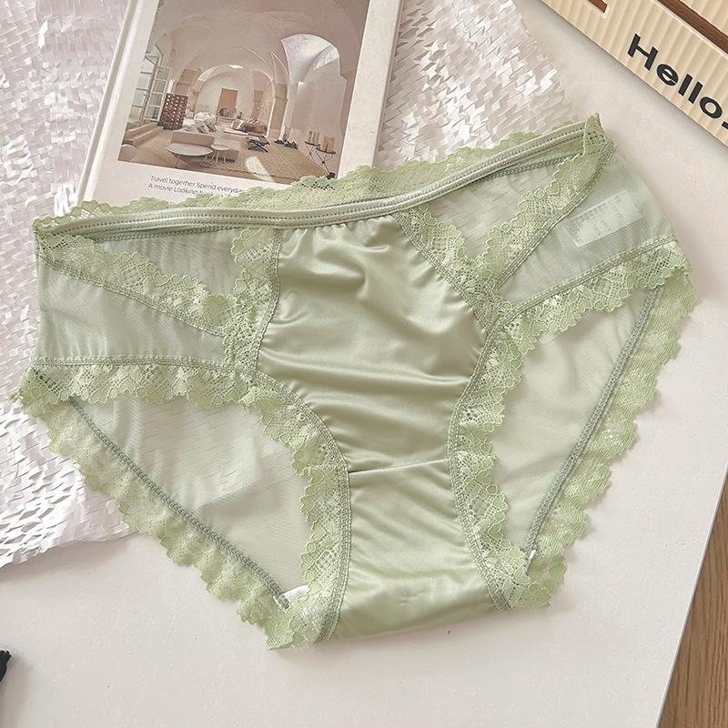 Quần Lót Nữ, Ren Pháp Lãng Mạn, Ngọt Ngào Và Gợi Cảm, Đáy Quần Cotton Nguyên Chất Trắng Women 6