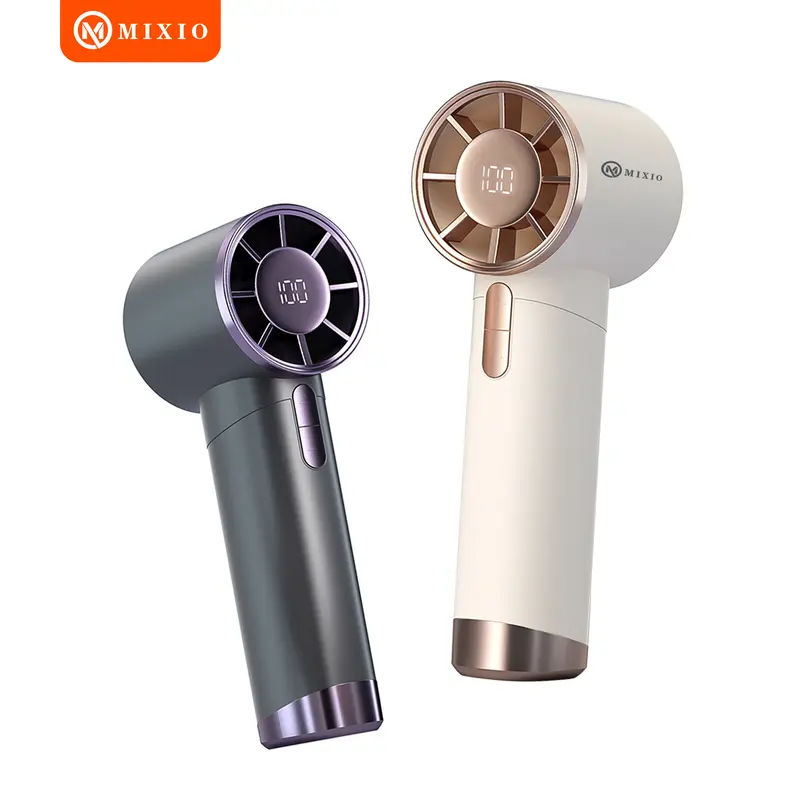 MIXIO GS-02 Kipas Angin Turbo Portable Handheld Rechargeable Mini Fan High Speed 10000RPM 3