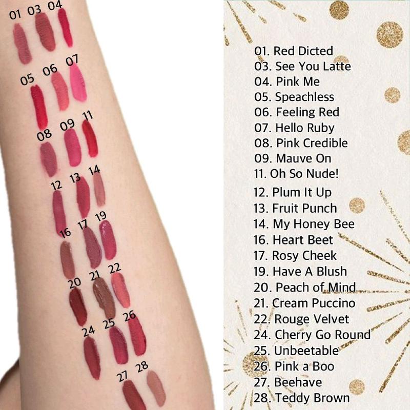 Wardah Matte Lip Cream.tekstur lip cream lembut untuk aplikasi sekali oles dengan warna merata.matte finish intens yang tahan lama. 1