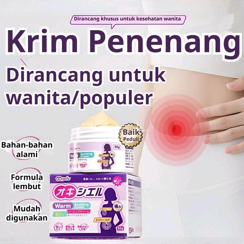 Oxyelle Krim Penenang Wanita 30g - Formula Alami untuk Meredakan Ketidaknyamanan Menstruasi & Kram Perut