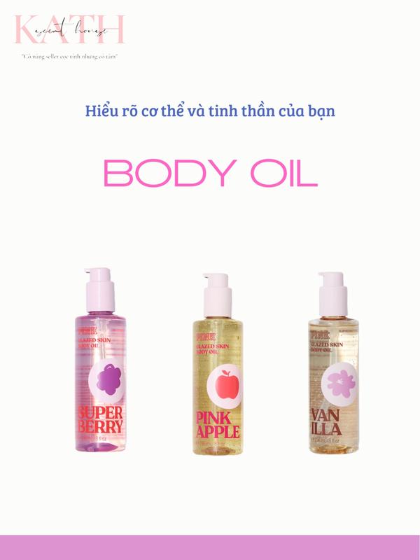 [Kath] Dầu Oil Massage cơ thể V.i.c [236ml] chính hãng
