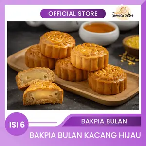 JUWARA SATOE [ ISI 6 ] BAKPIA BULAN KACANG HIJAU - OLEH-OLEH KHAS JOGJA