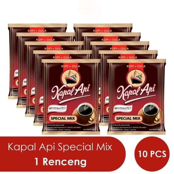 Kapal Api Special Mix Coffee - Kopi + Gula 24gr - 10 Sachet - Shop ...