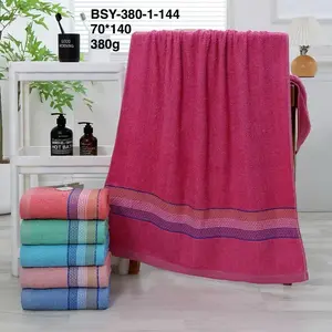 (MM) PAKET 3 PCS HANDUK MANDI - UK 70 X 140 CM   370 GR - BAHAN KATUN - DAYA SERAP TINGGI - WARNA RANDOM