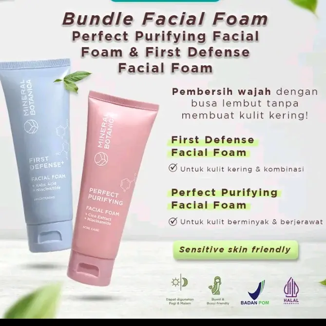 MINERAL BOTANICA FIRST DEFENSE & PERFECT PURRIFYING FACIAL Foam