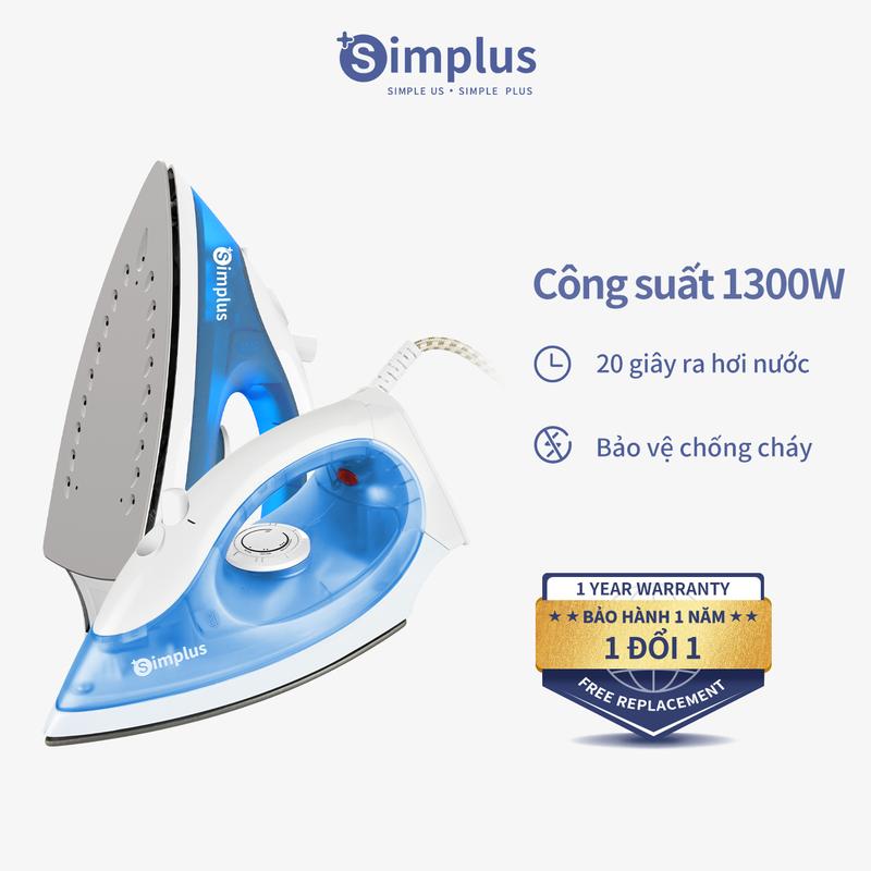 Bàn Ủi Hơi Nước Cầm Tay Simplus Ủi Khô Ủi Hơi Nước 2 Trong 1 GTJH006 Bảo Hành 1 Năm Chỉ Đổi Không Sửa
