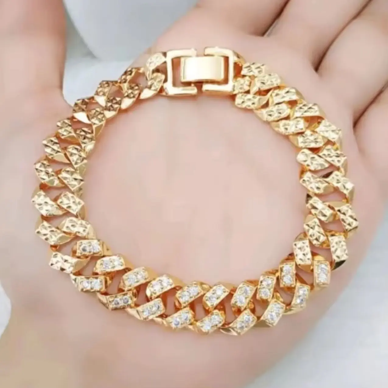 GELANG TANGAN SISIK NAGA ROSD GOLD WANITA DEWASA ANTI KARAT