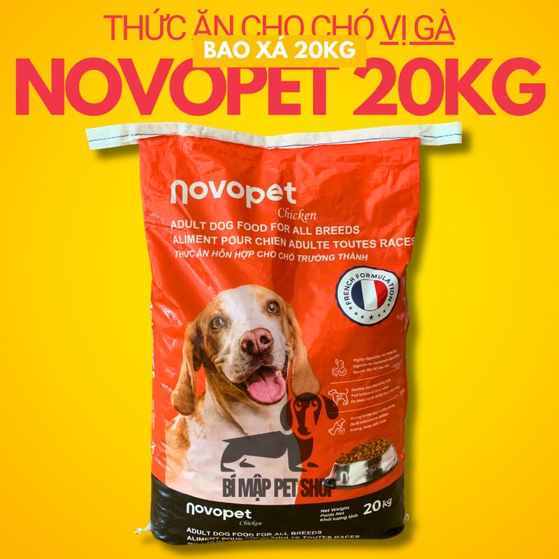 20KG BAO XÁ Thức ăn chó NOVOPET VỊ GÀ - Bao lớn tiết kiệm, chi phí cực thấp