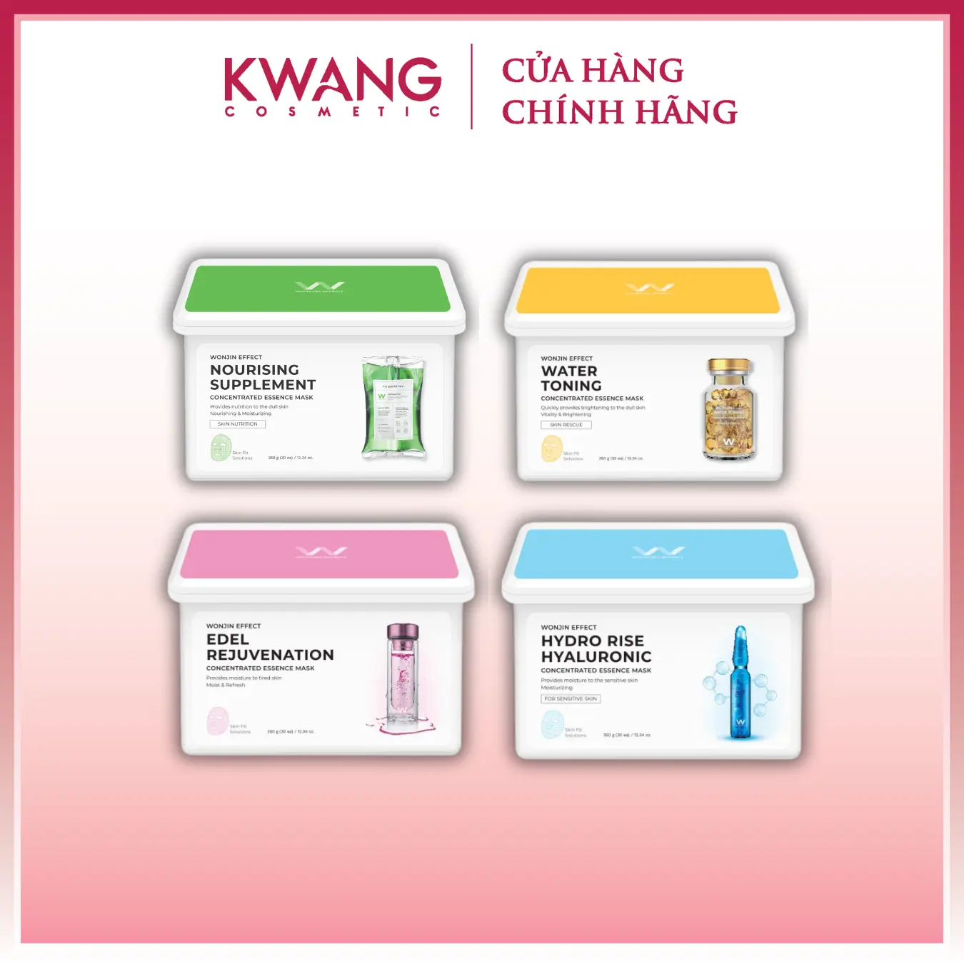 [350g] Hộp 30 miếng Mặt nạ Wonjin Effect Hàn Quốc Chăm Sóc Da