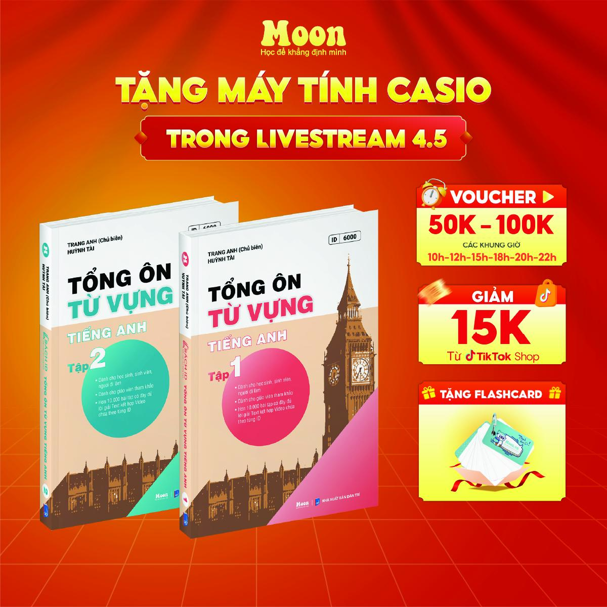 Sách Tổng ôn từ vựng tiếng anh cô Trang Anh Moonbook
