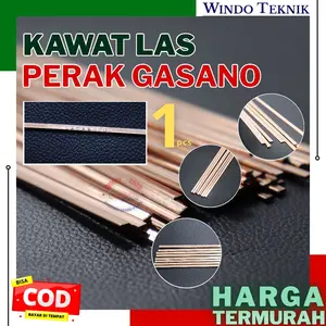 PERAK LAS GASANO ORIGINAL |  KAWAT LAS TEMBAGA LAS PIPA AC /UNTUK PENGELASAN TEMBAGA / KULKAS PERAK BRAZING ALLOYS