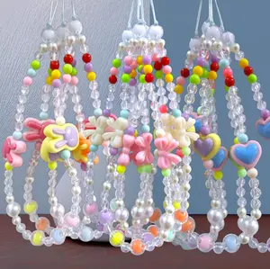 Tali Gantungan Lanyard Strapbeads strap Cantik Kunci Tas Aksesories Ponsel Cute Satuan HP Korean