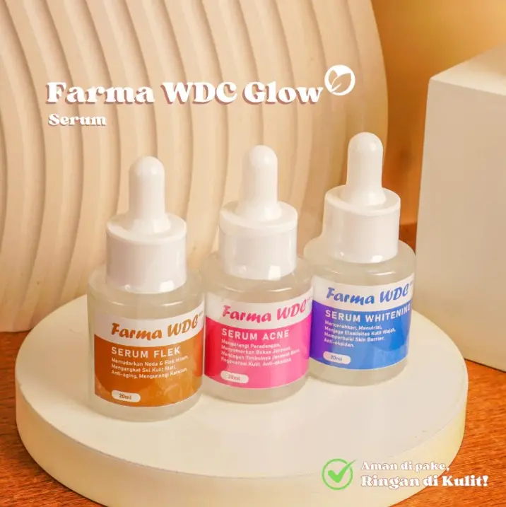FARMA WDC GLOW SERUM SERIES 20ML - WHITENING | ACNE | FLEK 0