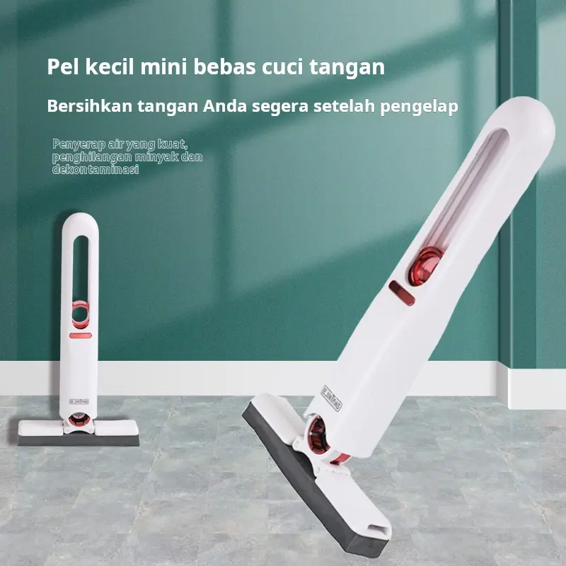 [Grab] Pel Katun Malas untuk Dapur, Kamar Mandi, dan Kamar Mandi, Pel Mini, Spons Dapat Dicuci dengan Tangan Bebas Tangan, Kamar Mandi Penyerap, Pengganti Collodion Dapur 2