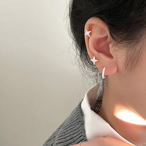 EAR PART NER-女性用の星型スタッドイヤリングは、華やかでニッチな素敵なデザインで、ハイエンドでユニークなイヤリングとスタッドイヤリング（eh-1900）です。