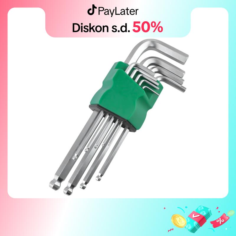 Allefix Kunci L Hex Ballpoint Set 9 pcs
