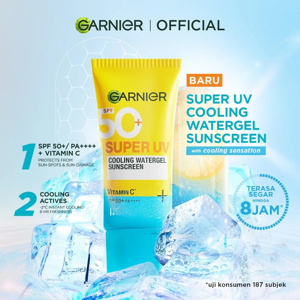 Garnier Super UV Sunscreen Semua Variant All Skin Types Single  - SPF 50 - Sunblock Pelindung Sinar Matahari