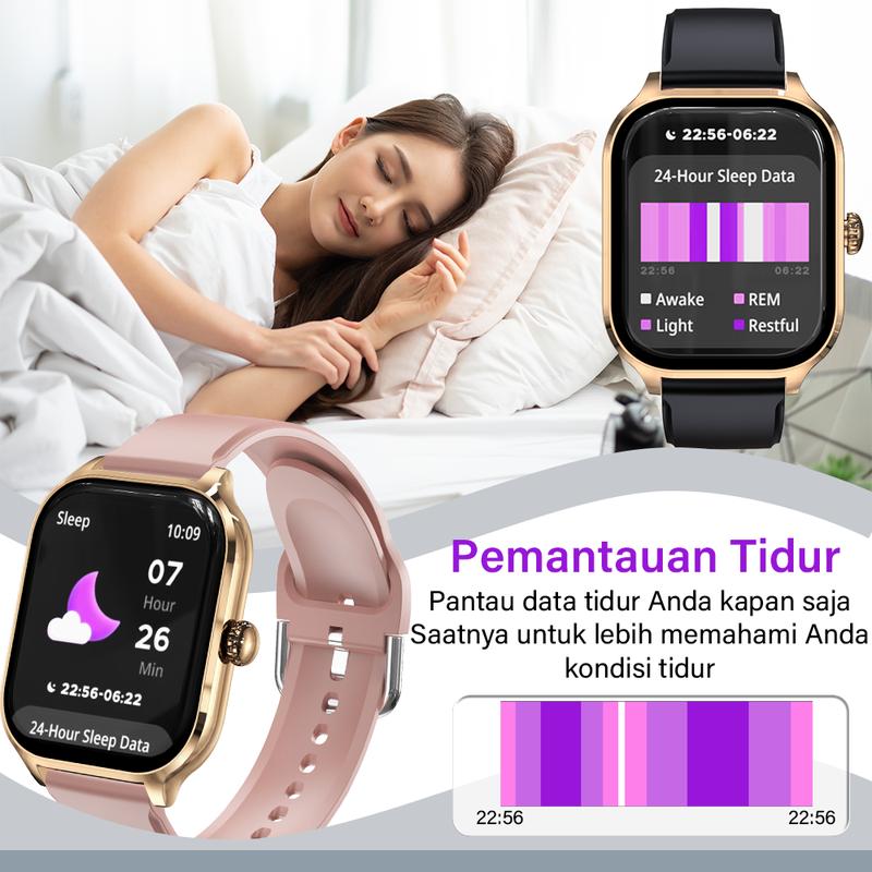 LAXASFIT H9MAX Smart Watch, Suitable for Daily Use, Business,Exercise, Magnetic Charging, Sports mode, 160mAh Long-lasting Battery Life,Sleep Tracking, Music & Camera Controls 4