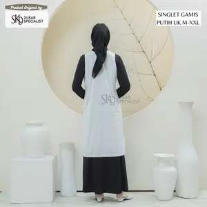 perlengkapan haji umroh/Singlet gamis putih
