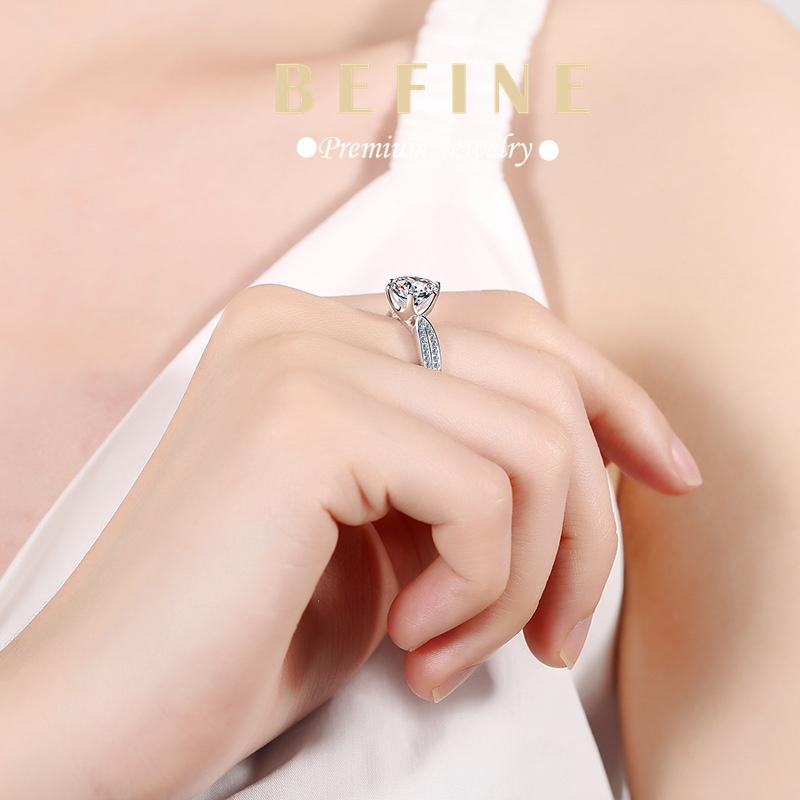 Ladies Fashion Ring Double Row Wedding Ring Opening Adjustable Size 5