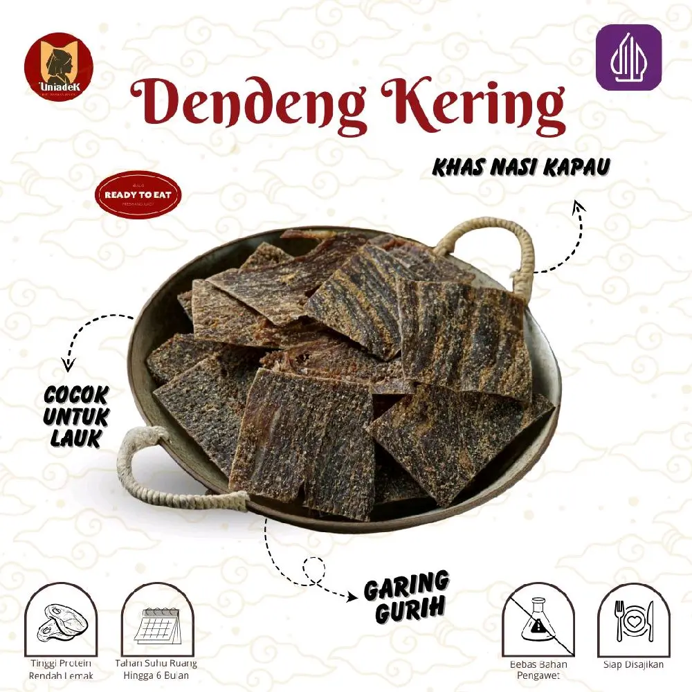 Uniadek Dendeng Kering Balado 100g
