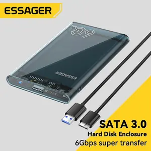 Enclosure HDD SSD External Case USB untuk Hard Disk Laptop PC Mudah Digunakan