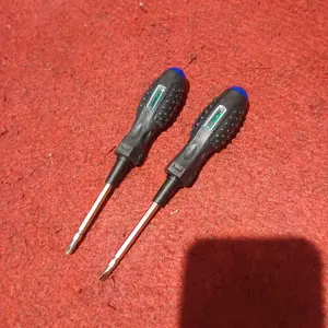 Tespen Bolak Balik Alat Deteksi Kabel Listrik dengan Induksi LED Dual dan Kepala Obeng Plus/Minus cek Kabel Putus Obeng testpen obeng 2 sisi