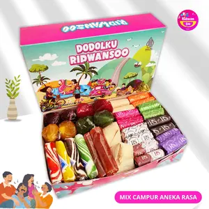 DODOL GARUT MIX CAMPUR SEMUA RASA 1kg / Dodol Garut Mix Aneka Rasa Camilan Snacks
