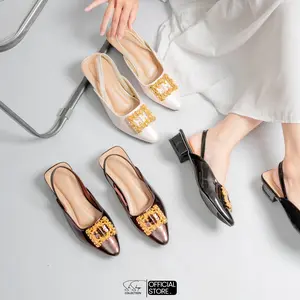 Sepatu Wanita Heels mules 3cm LY01 Shoes