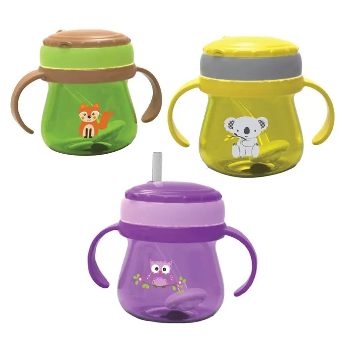 Baby Safe JP019 Training Cup With Weighted Straw Bandul [250ml] 1